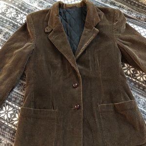 LL Bean Brown Corduroy Coat